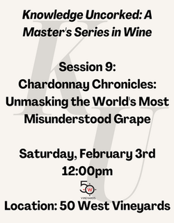 Chardonnay Chronicles: Unmasking the World’s Most Misunderstood Grape (12:00pm)