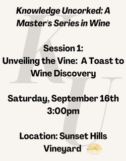 Unveiling the Vine: A Toast to Wine Discovery (3:00pm)