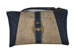 Braga Cork Purse - Blue Image