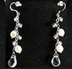 Jewelry Long Pearl Grape Earring
