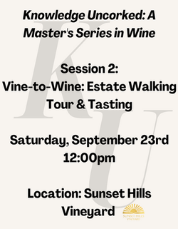 Vine-to-Wine: Estate Walking Tour & Tasting (12:00pm)