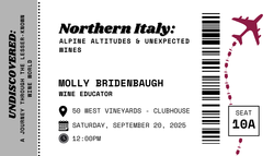 Northern Italy: Alpine Altitudes & Unexpected Wines (12:00pm)