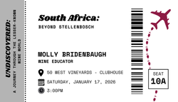 South Africa: Beyond Stellenbosch (3:00pm)